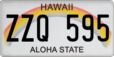 HI license plate ZZQ595