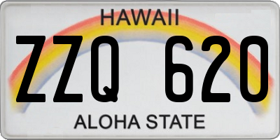 HI license plate ZZQ620