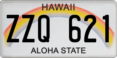 HI license plate ZZQ621