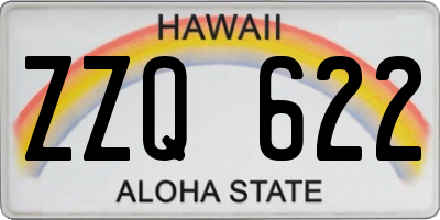 HI license plate ZZQ622