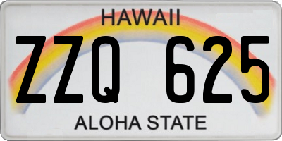 HI license plate ZZQ625