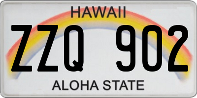 HI license plate ZZQ902