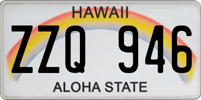 HI license plate ZZQ946