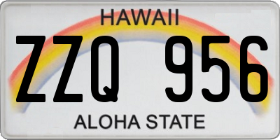 HI license plate ZZQ956