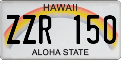 HI license plate ZZR150