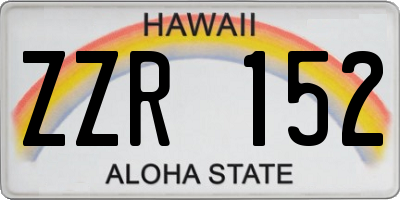 HI license plate ZZR152