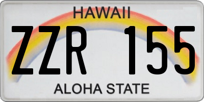 HI license plate ZZR155