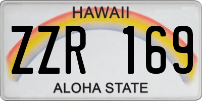 HI license plate ZZR169