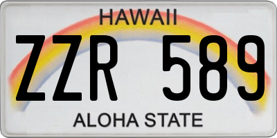 HI license plate ZZR589
