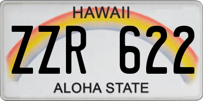 HI license plate ZZR622