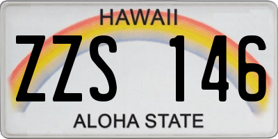 HI license plate ZZS146