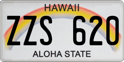 HI license plate ZZS620