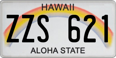 HI license plate ZZS621