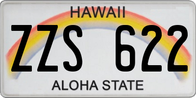 HI license plate ZZS622