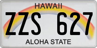 HI license plate ZZS627