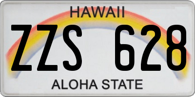 HI license plate ZZS628