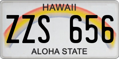 HI license plate ZZS656