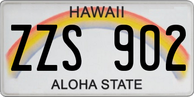 HI license plate ZZS902