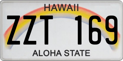HI license plate ZZT169