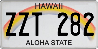 HI license plate ZZT282