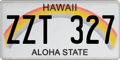 HI license plate ZZT327