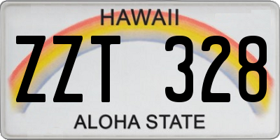 HI license plate ZZT328