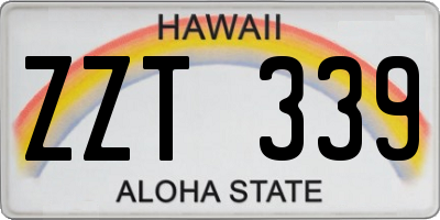 HI license plate ZZT339