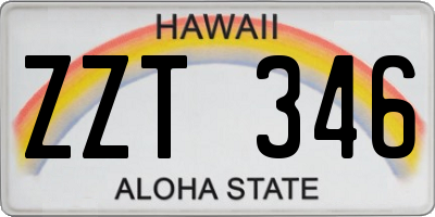 HI license plate ZZT346