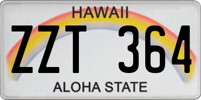 HI license plate ZZT364