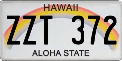 HI license plate ZZT372