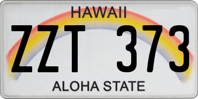 HI license plate ZZT373