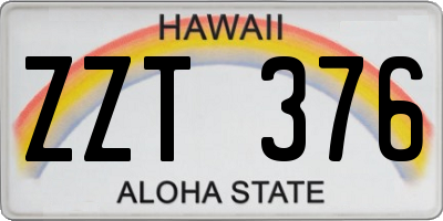 HI license plate ZZT376