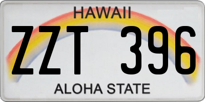 HI license plate ZZT396