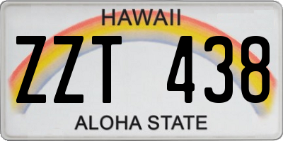 HI license plate ZZT438