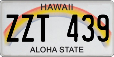 HI license plate ZZT439