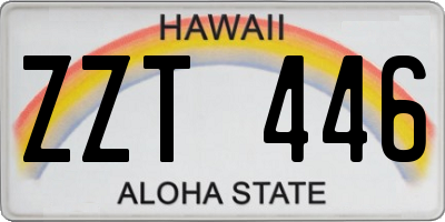 HI license plate ZZT446