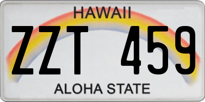 HI license plate ZZT459