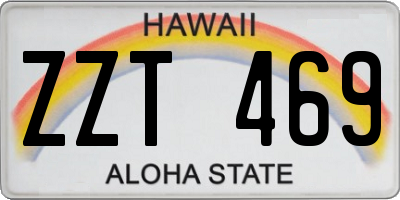 HI license plate ZZT469