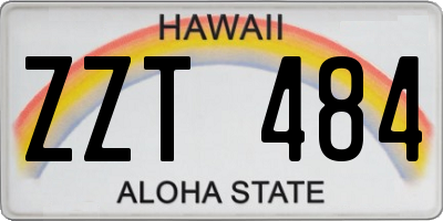 HI license plate ZZT484