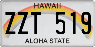 HI license plate ZZT519