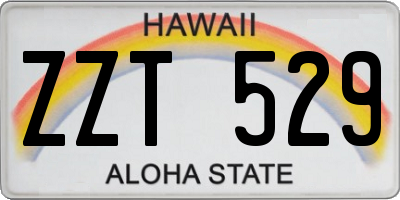 HI license plate ZZT529