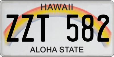 HI license plate ZZT582