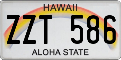 HI license plate ZZT586