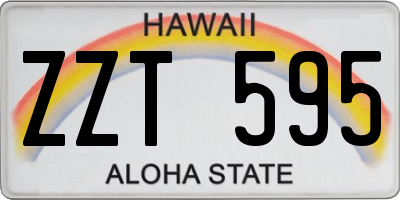 HI license plate ZZT595