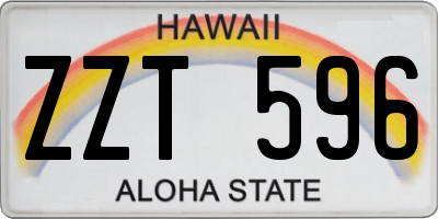 HI license plate ZZT596