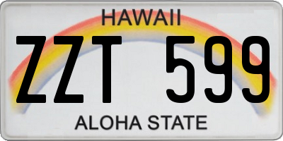 HI license plate ZZT599