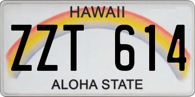 HI license plate ZZT614