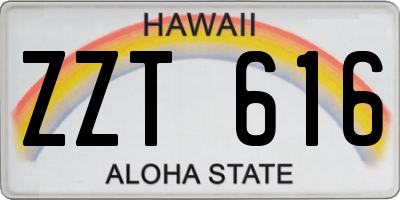 HI license plate ZZT616