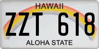 HI license plate ZZT618