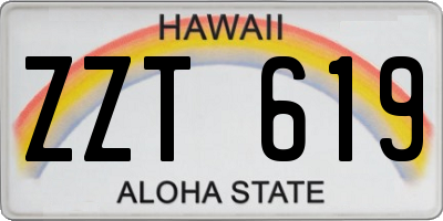 HI license plate ZZT619